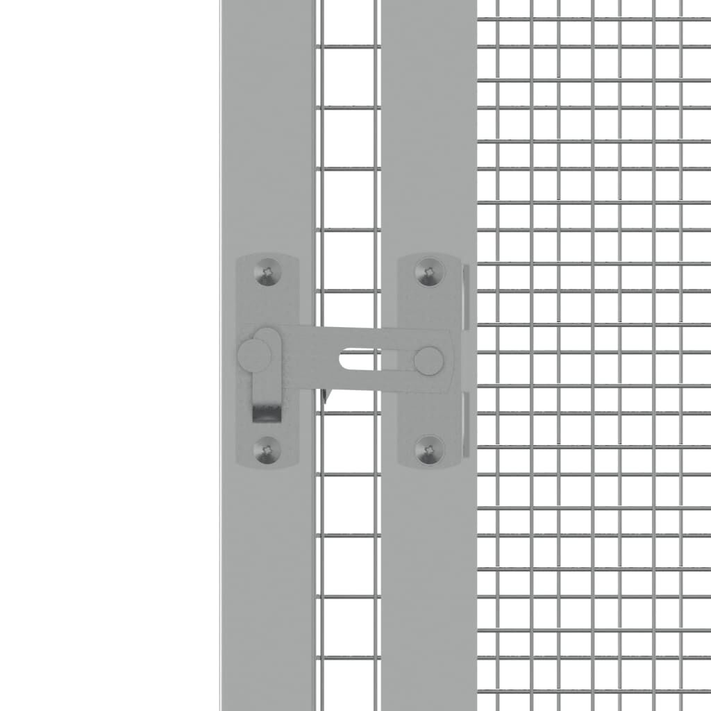 vidaXL Κλουβί Πουλιών Ανθρακί 213,5x217,5x211,5 εκ Γαλβανισμένο Χάλυβα