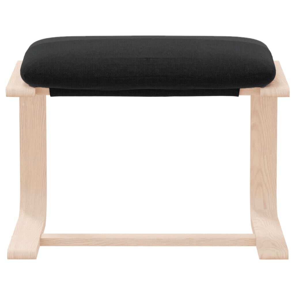 vidaXL Υποπόδιο Μαύρο 51 x 41 x 40 εκ. Υφασμάτινο
