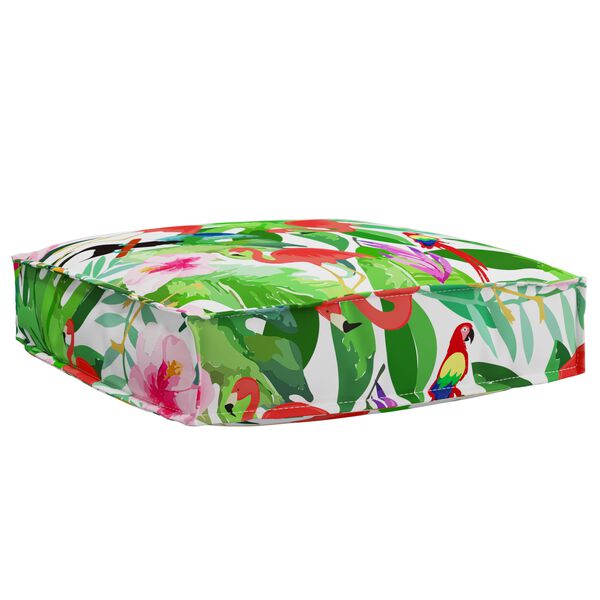 vidaXL Μαξιλάρι παλέτας για κάθισμα Floral Πολύχρωμο 60 x 60 x 12 cm