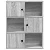 vidaXL Βιβλιοθήκη Γκρι Sonoma 60x24x76,5 εκ. από Επεξεργασμένο Ξύλο
