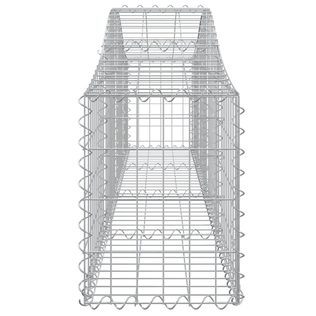 vidaXL Συρματοκιβώτια Τοξωτά 14 τεμ. 200x30x40/60 εκ. Γαλβαν. Ατσάλι