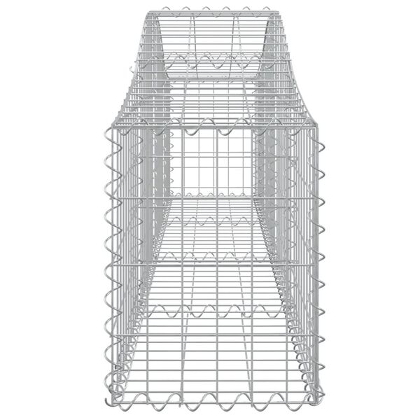 vidaXL Συρματοκιβώτια Τοξωτά 14 τεμ. 200x30x40/60 εκ. Γαλβαν. Ατσάλι