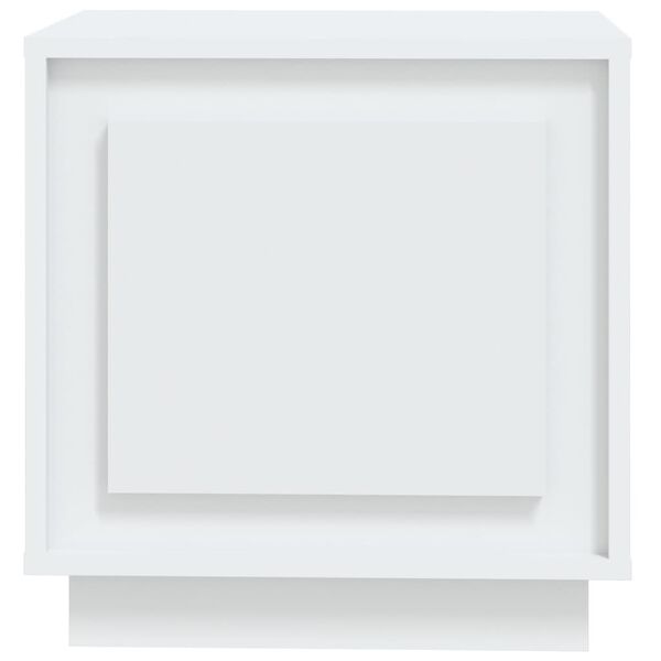 vidaXL Κομοδίνο Λευκό 44 x 35 x 45 εκ. από Επεξεργασμένο Ξύλο