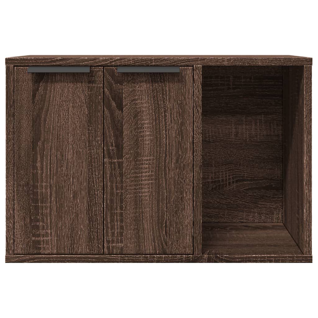 vidaXL Τουαλέτα Γάτας Περίφραξη Καφέ Δρυς 60x40x40 εκ. Επεξ. Ξύλο