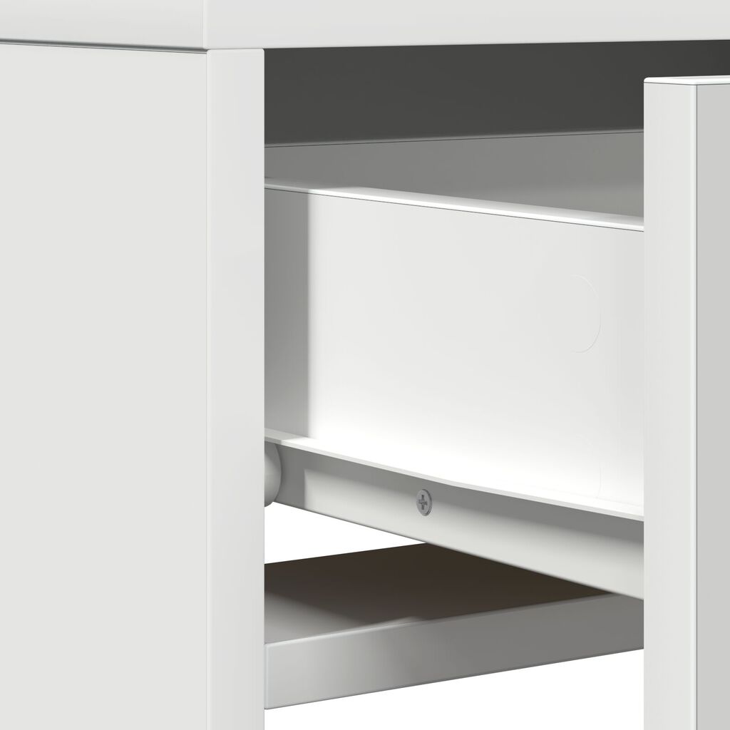vidaXL Τουαλέτα με Φώτα LED Λευκή 50x41x140 εκ