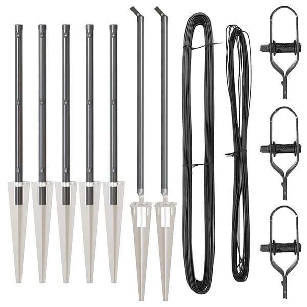 vidaXL &Sigma;&tau;ύ&lambda;&omicron;&sigmaf; &Pi;&epsilon;&rho;&iota;&phi;&rho;ά&xi;&epsilon;&omega;&nu; 7 pcs &Gamma;&kappa;&rho;&iota; &Alpha;&tau;&sigma;ά&lambda;&iota;