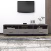 vidaXL Έπιπλο Τηλεόρασης HAMAR Αν. Γκρι 158x40x40εκ. Μασίφ Ξύλο Πεύκου