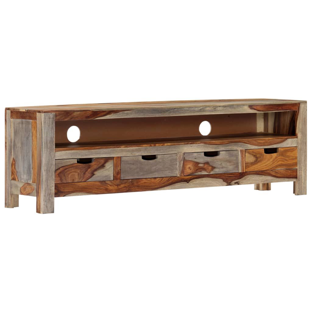 vidaXL Έπιπλο Τηλεόρασης 130 x 30 x 40 εκ. από Μασίφ Ξύλο Ακακίας