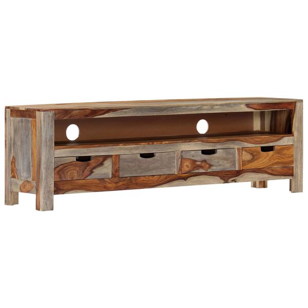 vidaXL Έπιπλο Τηλεόρασης 130 x 30 x 40 εκ. από Μασίφ Ξύλο Ακακίας