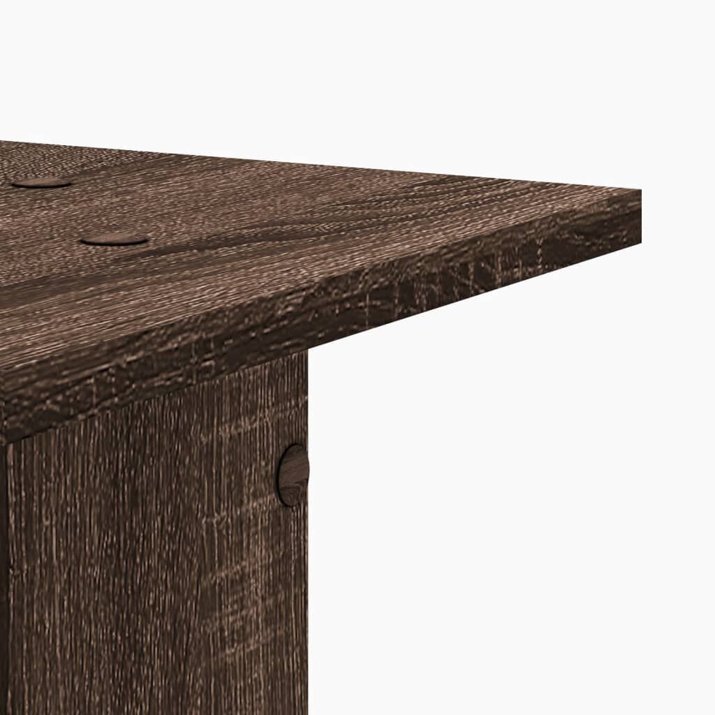 vidaXL Βάσεις Ηχείων 2 Τεμ. Καφέ Δρυς 30x30x60 εκ. Επεξεργασμένο Ξύλο