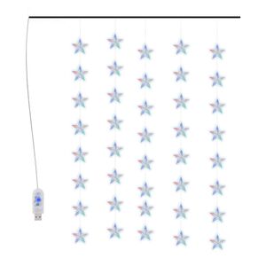 vidaXL &Kappa;&omicron;&upsilon;&rho;&tau;ί&nu;&alpha; LED &Phi;&omega;&tau;ά&kappa;&iota;&alpha; 200 LED &Pi;&omicron;&lambda;ύ&chi;&rho;&omega;&mu;&eta; &mu;&epsilon; 8 &Lambda;&epsilon;&iota;&tau;&omicron;&upsilon;&rho;&gamma;ί&epsilon;&sigmaf;