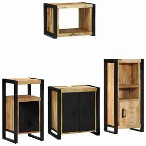 vidaXL &Sigma;&epsilon;&tau; &Epsilon;&pi;ί&pi;&lambda;&omega;&nu; &Mu;&pi;ά&nu;&iota;&omicron;&upsilon; &mu;&epsilon; &rho;ά&phi;&iota; 4 pcs &Kappa;&alpha;&phi;έ &Sigma;&tau;&epsilon;&rho;&epsilon;ό &xi;ύ&lambda;&omicron; &mu;ά&nu;&gamma;&kappa;&omicron;