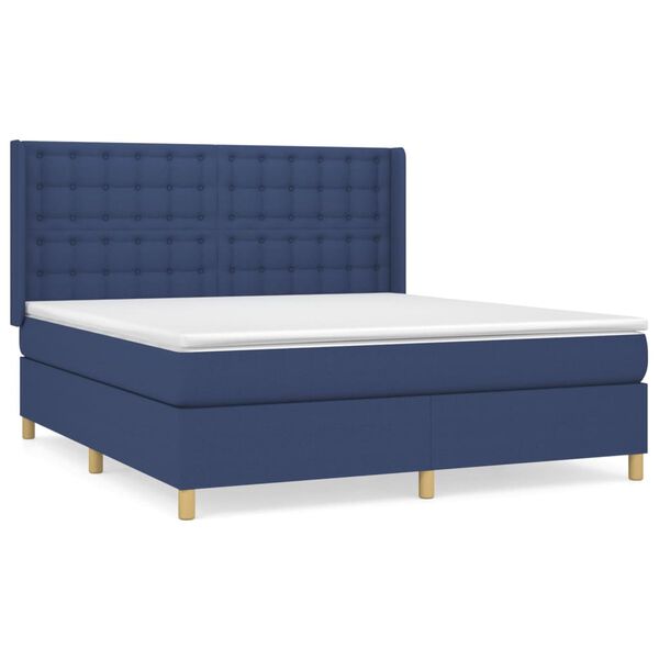vidaXL &Kappa;&rho;&epsilon;&beta;ά&tau;&iota; Boxspring &mu;&epsilon; &Sigma;&tau;&rho;ώ&mu;&alpha; &Mu;&pi;&lambda;&epsilon; 180x200 &epsilon;&kappa;. &Upsilon;&phi;&alpha;&sigma;&mu;ά&tau;&iota;&nu;&omicron;
