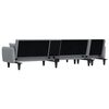 vidaXL Καναπές Κρεβάτι Γωνιακός Αν. Γκρι 275x140x70 εκ. Υφασμάτινος