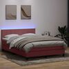 vidaXL &Kappa;&rho;&epsilon;&beta;ά&tau;&iota; Boxspring &mu;&epsilon; &Sigma;&tau;&rho;ώ&mu;&alpha; & LED &Rho;&omicron;&zeta; 140x210 &epsilon;&kappa;. &Beta;&epsilon;&lambda;&omicron;ύ&delta;&iota;&nu;&omicron;