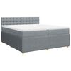 vidaXL &Kappa;&rho;&epsilon;&beta;ά&tau;&iota; Boxspring &mu;&epsilon; &Sigma;&tau;&rho;ώ&mu;&alpha; &Alpha;&nu;&omicron;&iota;&chi;&tau;ό &Gamma;&kappa;&rho;&iota; 200x200 &epsilon;&kappa;. &Upsilon;&phi;&alpha;&sigma;&mu;ά&tau;&iota;&nu;&omicron;