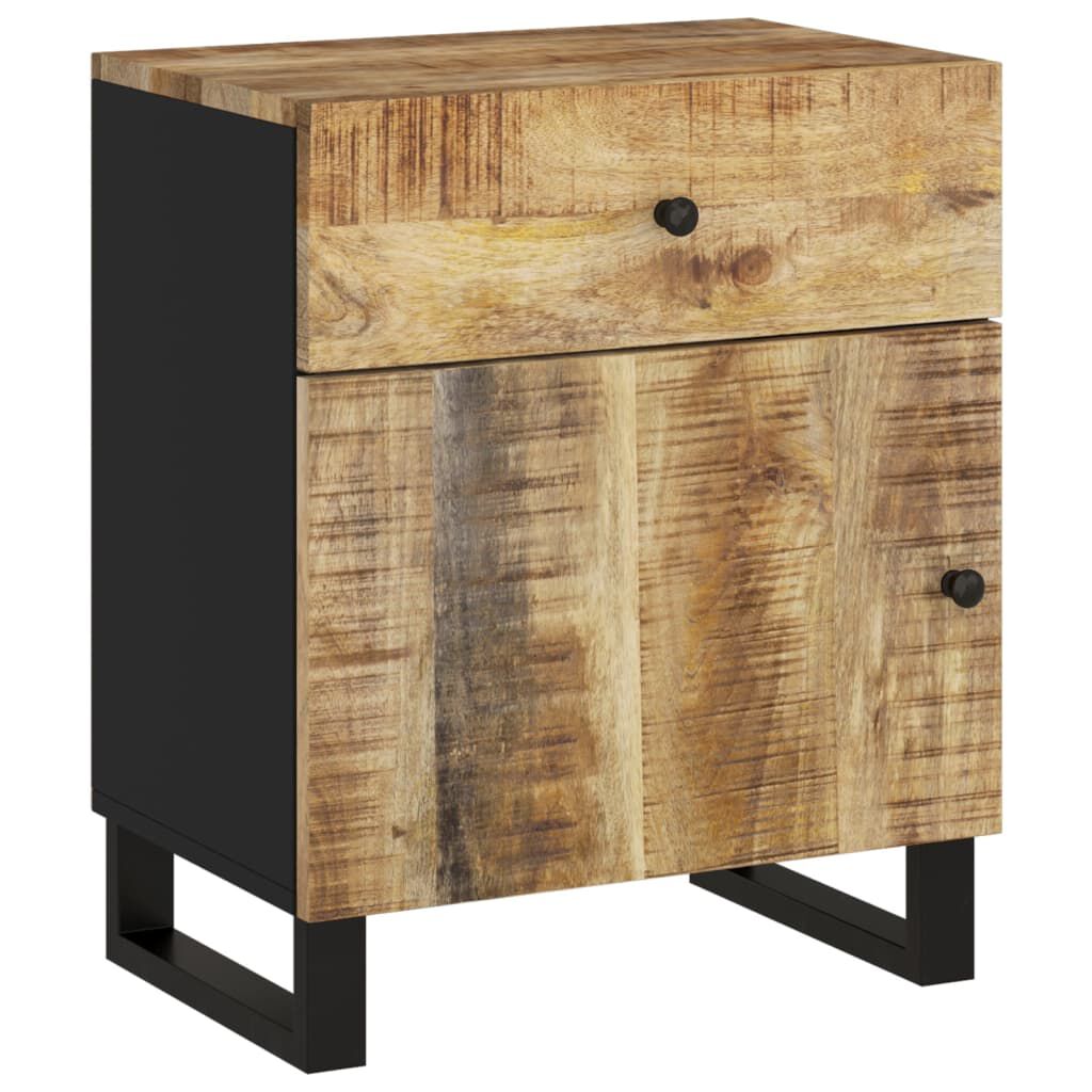 vidaXL Κομοδίνο 50x33x60 εκ. Μασίφ Ξύλο Μάνγκο & Επεξεργασμένο Ξύλο