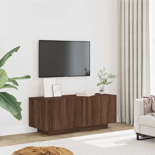 vidaXL Έπιπλο Τηλεόρασης Καφέ Δρυς 100x35x40 εκ. Επεξεργασμένο Ξύλο
