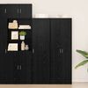 vidaXL Highboard 2 pcs &Mu;&alpha;ύ&rho;&eta; &Omicron;&xi;&upsilon;ά 50 x 42,5 x 185 &epsilon;&kappa;.