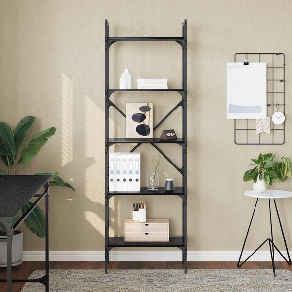 vidaXL &Beta;&iota;&beta;&lambda;&iota;&omicron;&theta;ή&kappa;&eta; &Mu;&alpha;ύ&rho;&eta; &Omicron;&xi;&upsilon;ά 56 x 32 x 174 cm &Epsilon;&pi;&epsilon;&xi;&epsilon;&rho;&gamma;&alpha;&sigma;&mu;έ&nu;&omicron; &xi;ύ&lambda;&omicron;