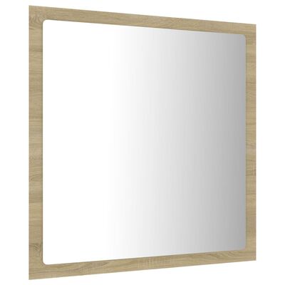 vidaXL Καθρέφτης Μπάνιου με LED Sonoma Δρυς 40x8,5x37 εκ. Ακρυλικός