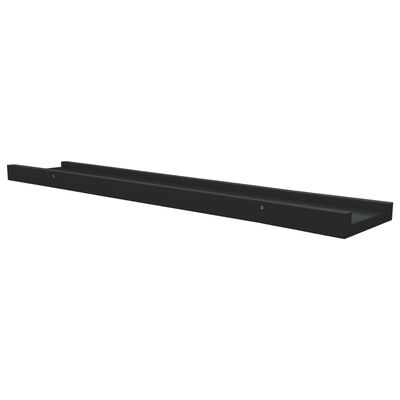 vidaXL Ράφια για Κορνίζες 2 τεμ. Μαύρα 60 x 9 x 3 εκ. από MDF