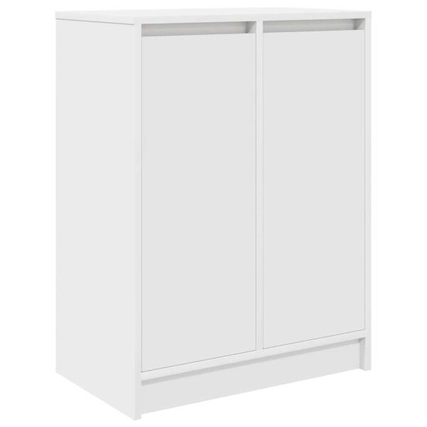 vidaXL Παπουτσοθήκη Λευκή 57x34x76 εκ. από Επεξεργασμένο Ξύλο