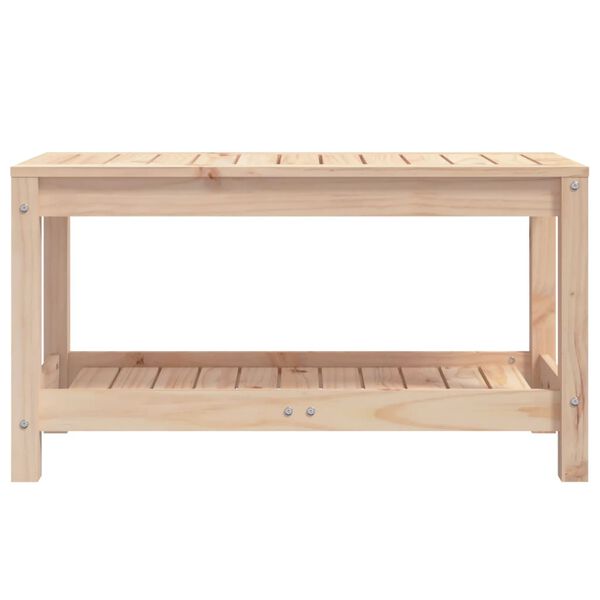 vidaXL Παγκάκι Κήπου 82,5 x 35 x 45 εκ. από Μασίφ Ξύλο Πεύκου