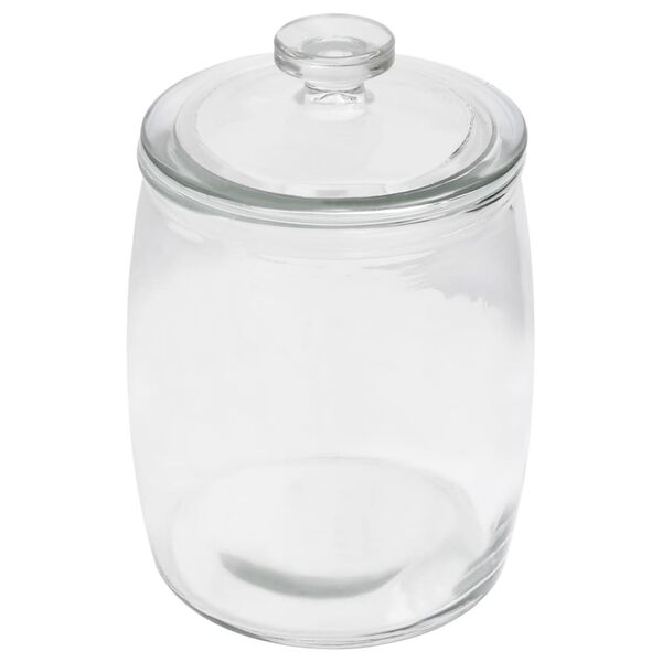 vidaXL Βάζα 2 τεμ. 2000 ml Γυάλινα με Καπάκι