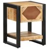 vidaXL Κομοδίνο 35x34x45 cm Στερεό ακατέργαστο ξύλο Μάνγκο