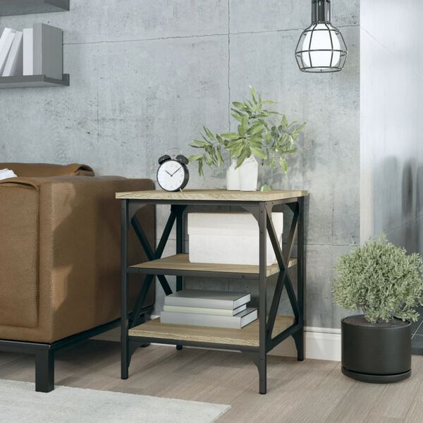 vidaXL Βοηθητικό Τραπέζι Sonoma Δρυς 40x42x50 εκ. Επεξεργασμένο Ξύλο