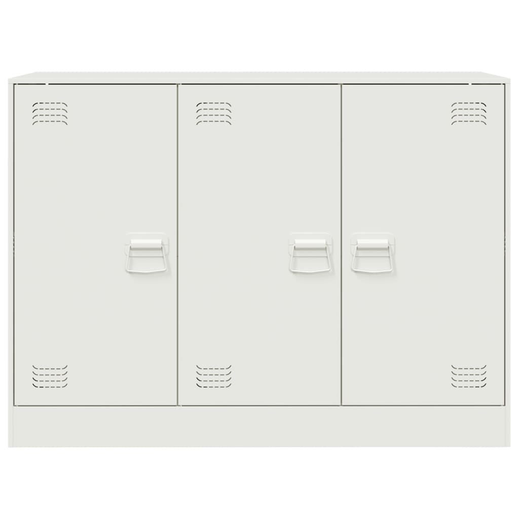 vidaXL Μπουφές Λευκός 99x39x73 εκ. από Ατσάλι