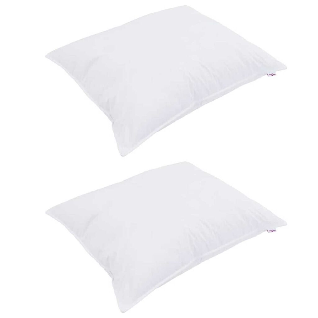 vidaXL Σετ Κουβέρτας με μαξιλάρι 3 pcs Λευκό 200 x 220 cm Μικροΐνες