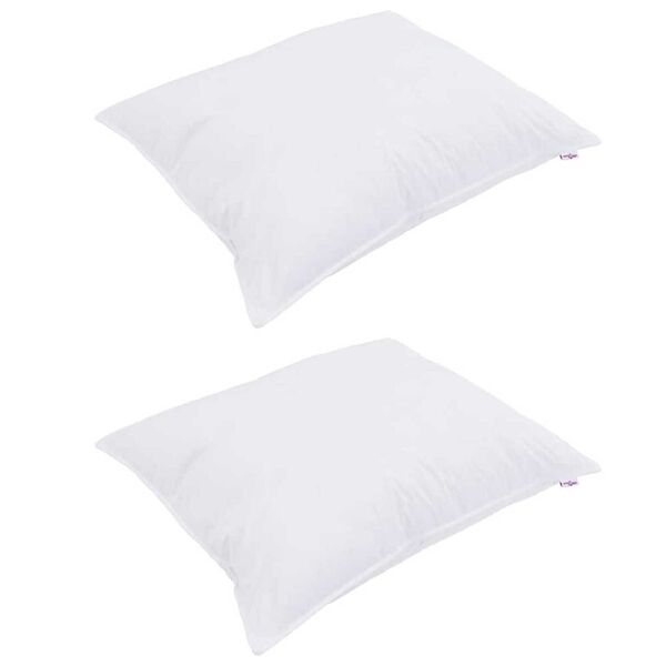 vidaXL Σετ Κουβέρτας με μαξιλάρι 3 pcs Λευκό 200 x 220 cm Μικροΐνες