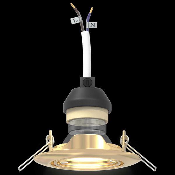 vidaXL Spotlights με προβολείς 6 pcs Χρυσό 9 x 9 εκ. Μέταλλο