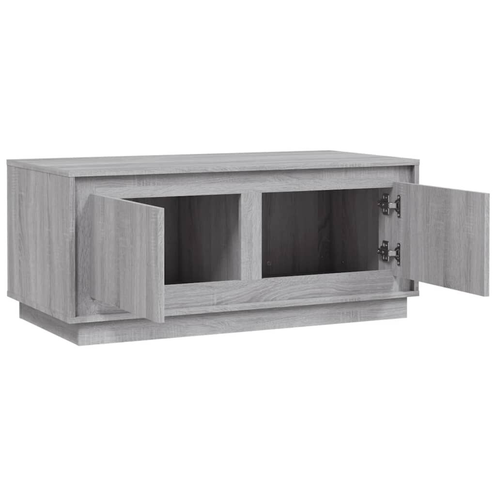 vidaXL Τραπεζάκι Σαλονιού Γκρι Sonoma 102x50x44 εκ. Επεξεργασμένο Ξύλο