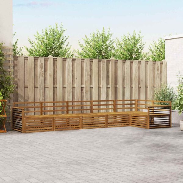 vidaXL &Sigma;&epsilon;&iota;&rho;ά &Kappa;&alpha;&nu;&alpha;&pi;έ &Epsilon;&xi;&omega;&tau;&epsilon;&rho;&iota;&kappa;&omicron;ύ 6 pcs &Phi;&upsilon;&sigma;&iota;&kappa;ό &Sigma;&tau;&epsilon;&rho;&epsilon;ό &Xi;ύ&lambda;&omicron; &Alpha;&kappa;&alpha;&kappa;ί&alpha;&sigmaf;