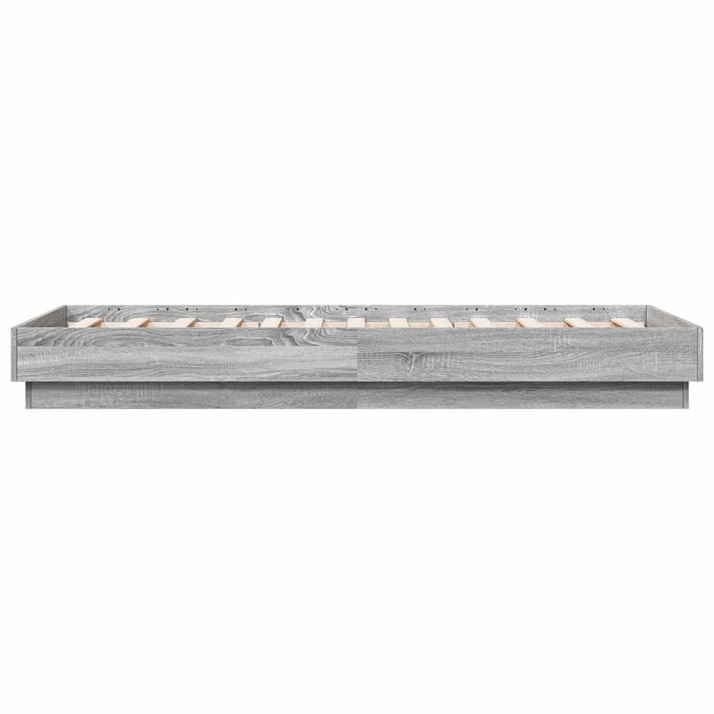 vidaXL Πλαίσιο Κρεβατιού Γκρι Sonoma 90 x 190 εκ. Επεξεργασμένο Ξύλο