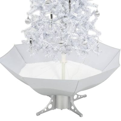 vidaXL Χριστουγεννιάτικο Δέντρο που Χιονίζει Λευκό 170 εκ. με Βάση