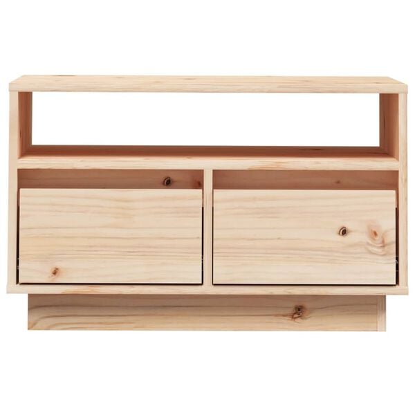 vidaXL Έπιπλο Τηλεόρασης 60 x 35 x 37 εκ. από Μασίφ Ξύλο Πεύκου