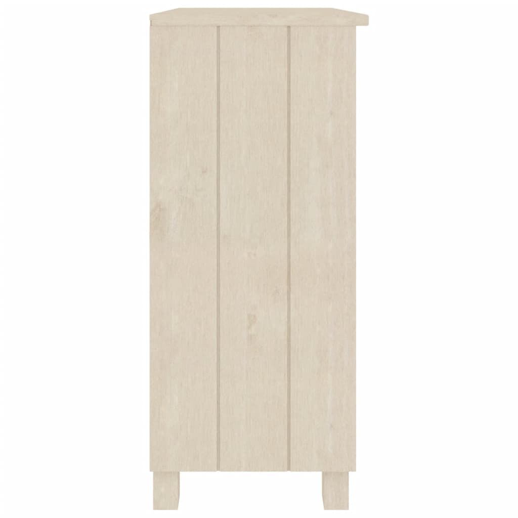 vidaXL Ντουλάπι HAMAR Καφέ Μελί 85 x 35 x 80 εκ. Μασίφ Ξύλο Πεύκου