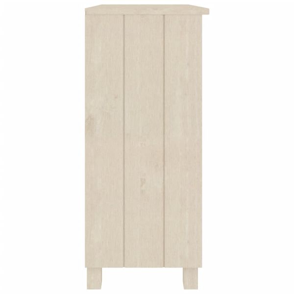 vidaXL Ντουλάπι HAMAR Καφέ Μελί 85 x 35 x 80 εκ. Μασίφ Ξύλο Πεύκου