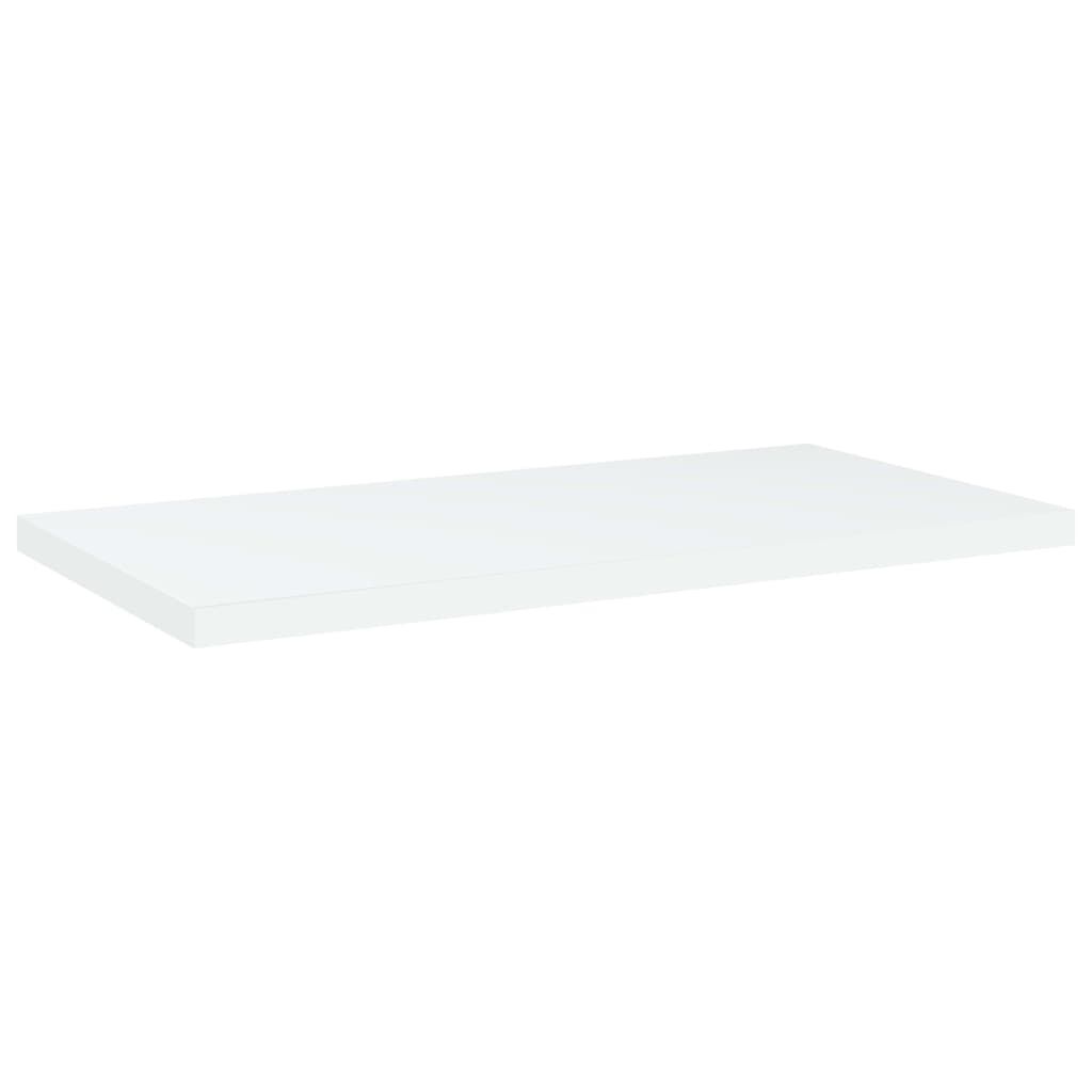 vidaXL Ράφια Βιβλιοθήκης 4 τεμ. Λευκά 40x20x1,5 εκ. από Επεξ.Ξύλο