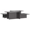 vidaXL &Tau;&rho;&alpha;&pi;&epsilon;&zeta;ά&kappa;&iota;&alpha; &Sigma;&alpha;&lambda;&omicron;&nu;&iota;&omicron;ύ 2 &tau;&epsilon;&mu; &Gamma;&upsilon;&alpha;&lambda;. &Gamma;&kappa;&rho;&iota; 111,5x50x33 &epsilon;&kappa; &Epsilon;&pi;&epsilon;&xi;. &Xi;ύ&lambda;&omicron;