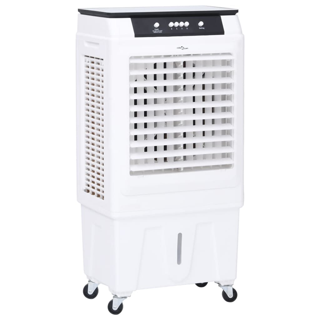 vidaXL Air Cooler Φορητό 3 σε 1 Ασπρόμαυρο 480 x 340 x 980 εκ. 80 W