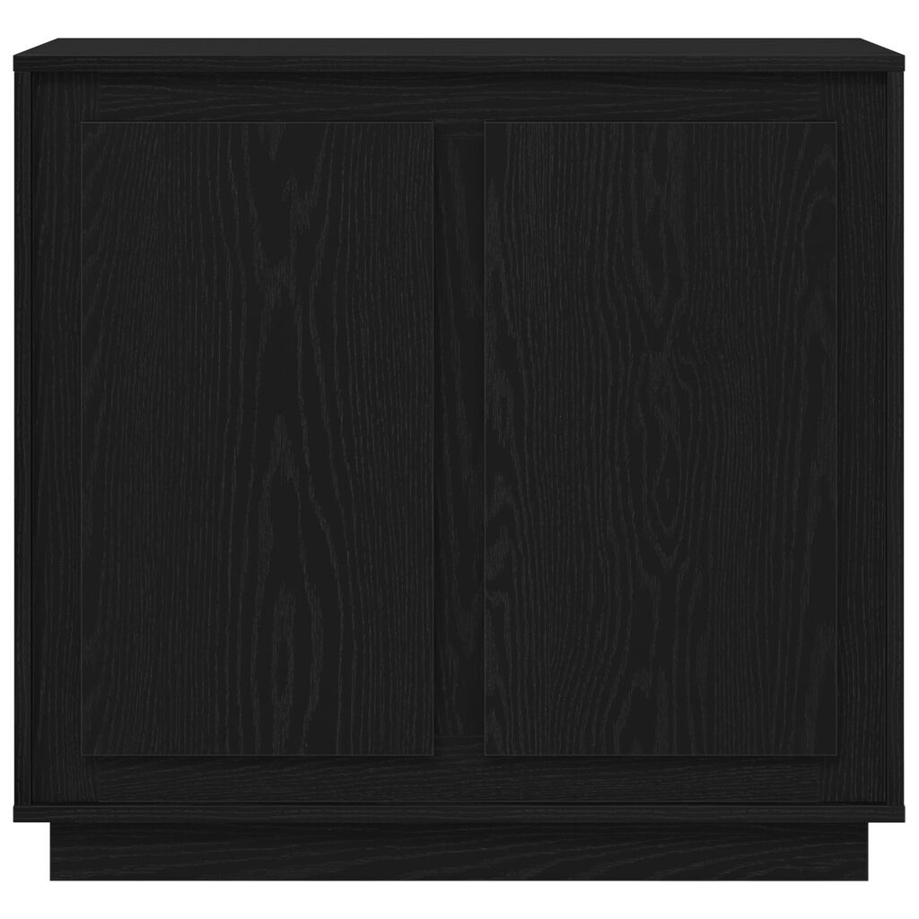vidaXL Μοντέρνος Μπουφές Πλευρικός Μαύρη δρυς 80 x 34 x 75 εκ