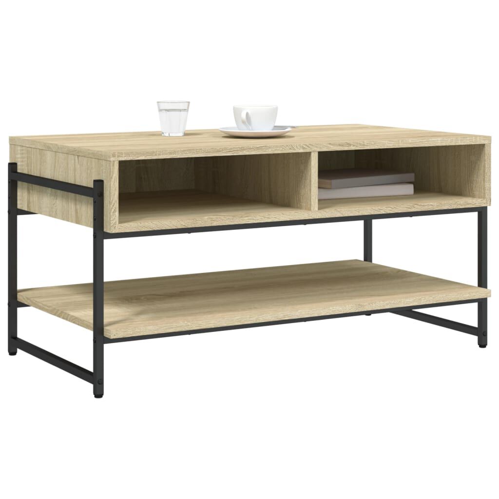 vidaXL Τραπεζάκι Σαλονιού Sonoma Δρυς 90x50x45 εκ. Επεξεργασμένο Ξύλο