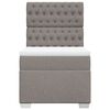 vidaXL &Kappa;&rho;&epsilon;&beta;ά&tau;&iota; Boxspring &mu;&epsilon; &Sigma;&tau;&rho;ώ&mu;&alpha; Taupe 100 x 200 &epsilon;&kappa;. &Upsilon;&phi;&alpha;&sigma;&mu;ά&tau;&iota;&nu;&omicron;