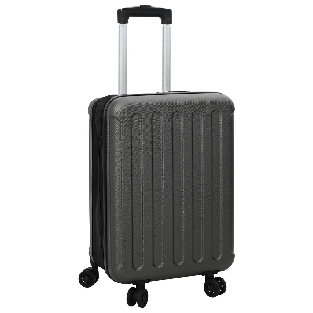 vidaXL Βαλίτσα Σκούρο γκρι 34 x 23 x 55.5 εκ. ΑΒΣ Πλαστικό