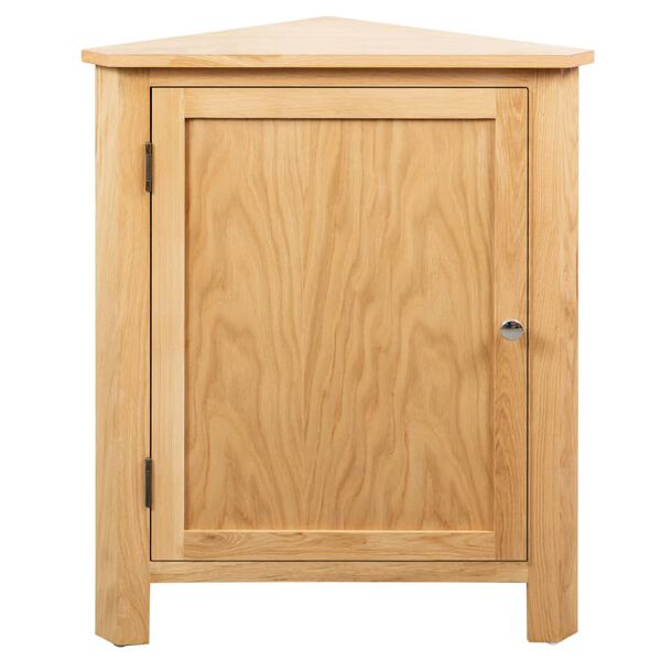vidaXL Ντουλάπι Γωνιακό 59 x 45 x 80 εκ. από Μασίφ Ξύλο Δρυός